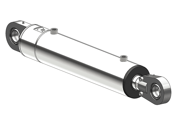 Magister Hydraulics Welded Double Acting Hydraulic Cylinder – 4" Bore, 6" Stroke, Clevis Ends – WCL 4x6